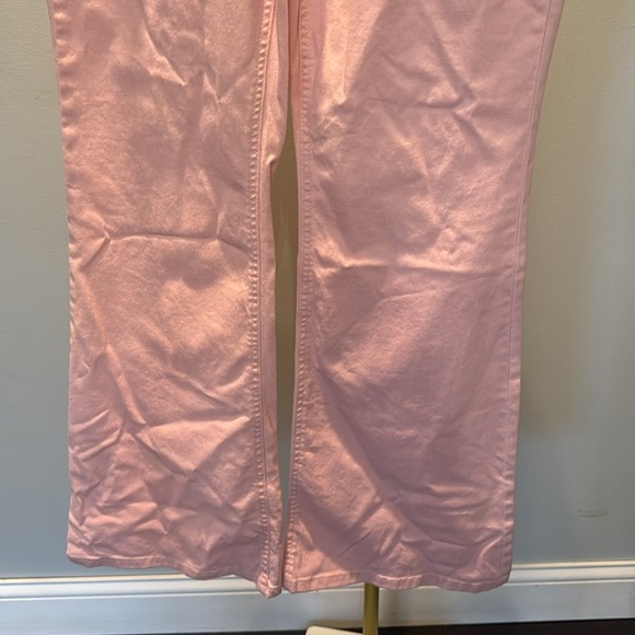 Tinseltown button fly hi rise flare Pink Jeans NWT 15 - Picture 3 of 11